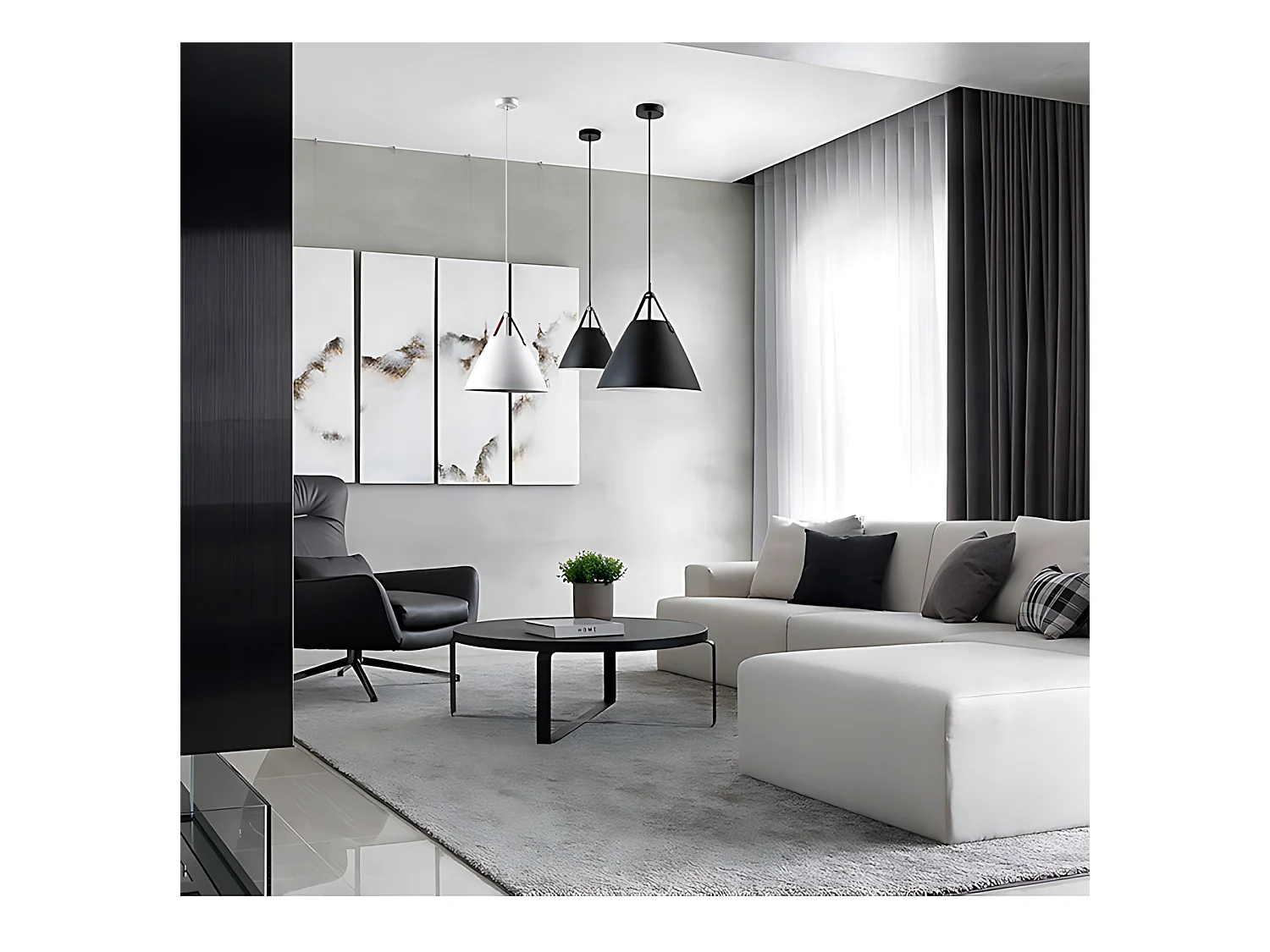 Lampe Suspendue Toolight App159-1Cp Buffo Beige