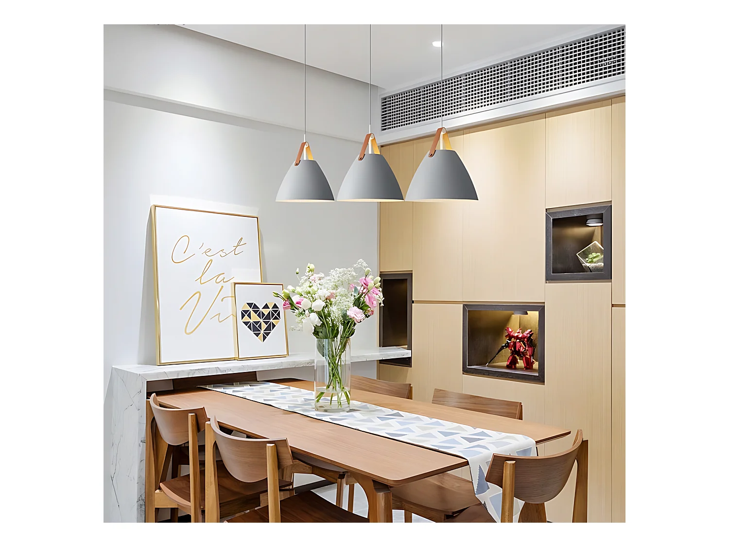 Lampe Suspendue Toolight App159-1Cp Buffo Beige