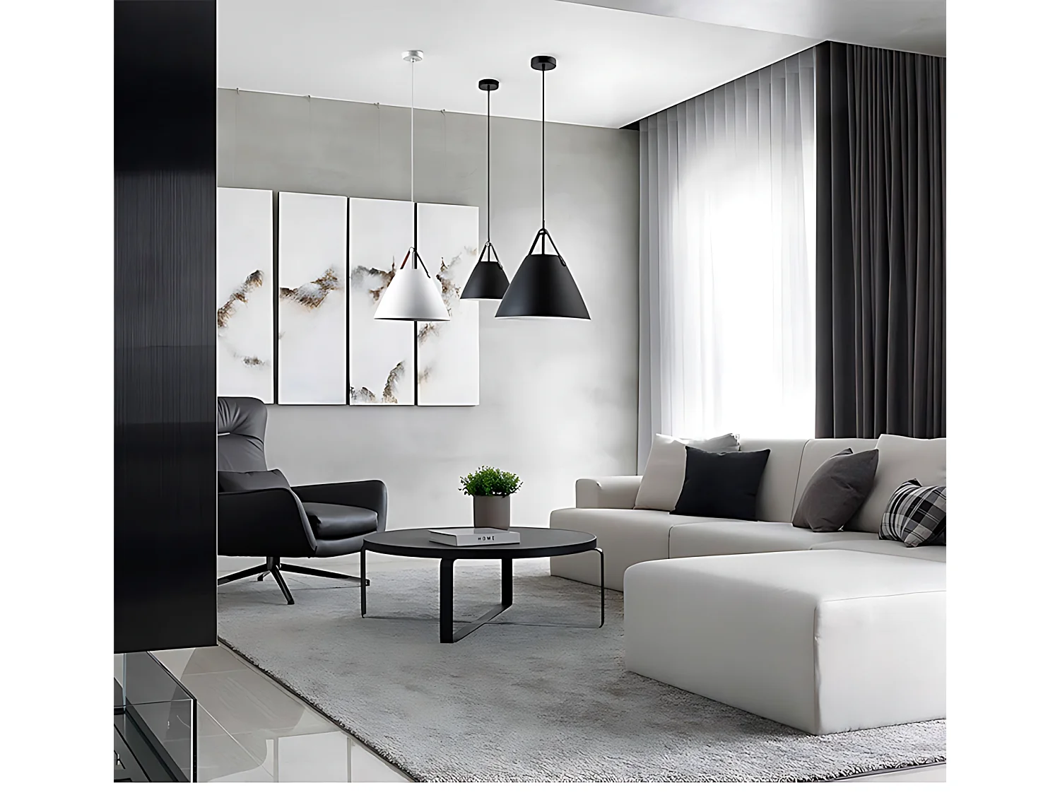 Lampe Suspendue Toolight App159-1Cp Buffo Beige