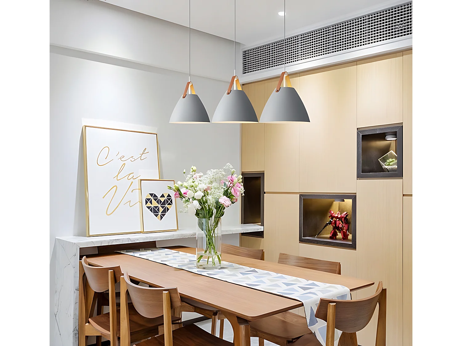 Lampe Suspendue Toolight App159-1Cp Buffo Beige