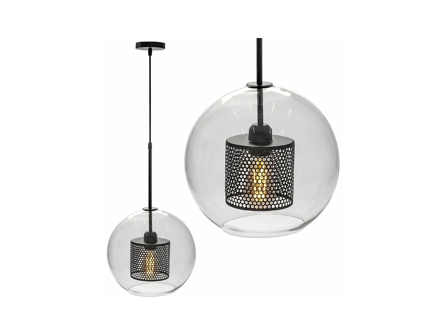 Lampe Suspendue Toolight App558-1Cp 25Cm Black