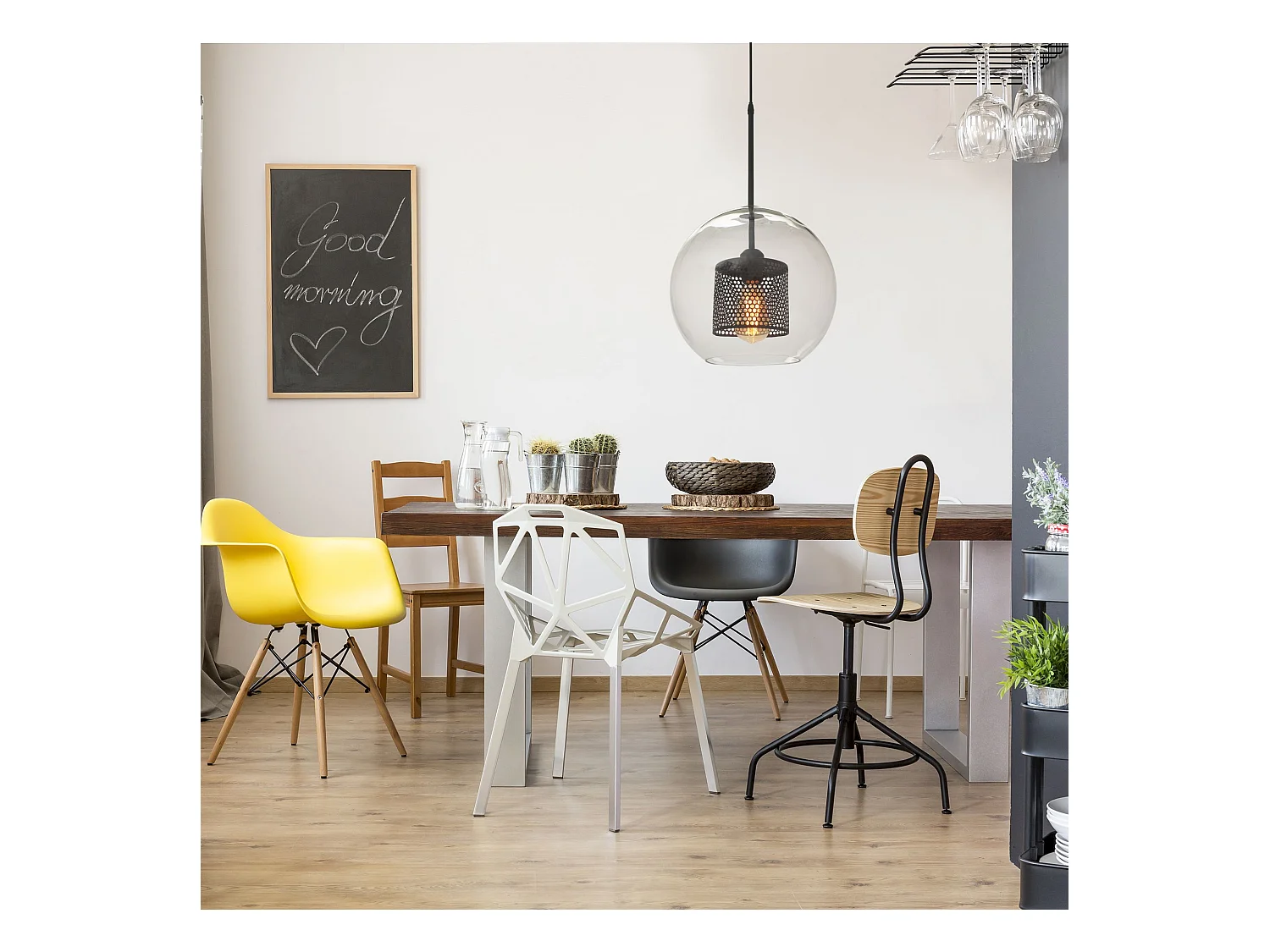 Lampe Suspendue Toolight App558-1Cp 25Cm Black