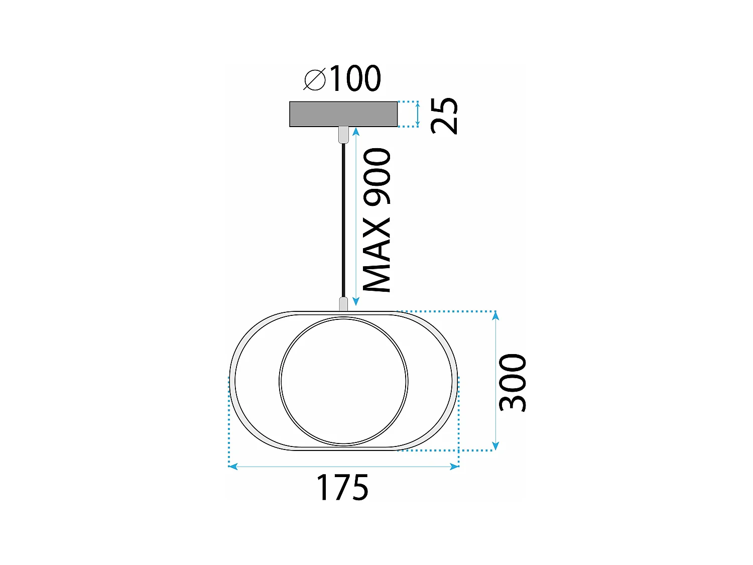 Lampe Suspendue Toolight Led App1555-Cp Gold