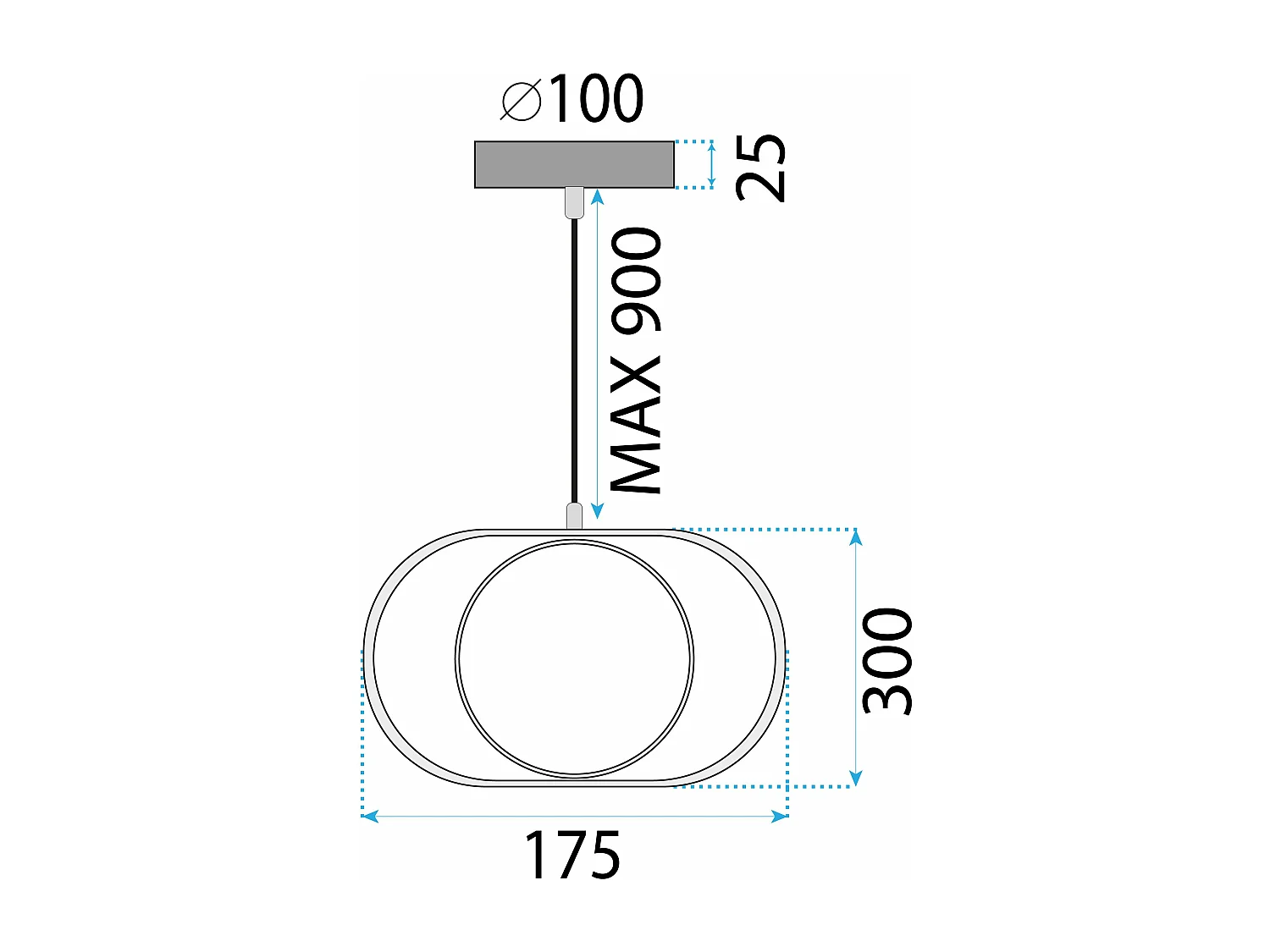 Lampada Toolight Led App1555-Cp Gold
