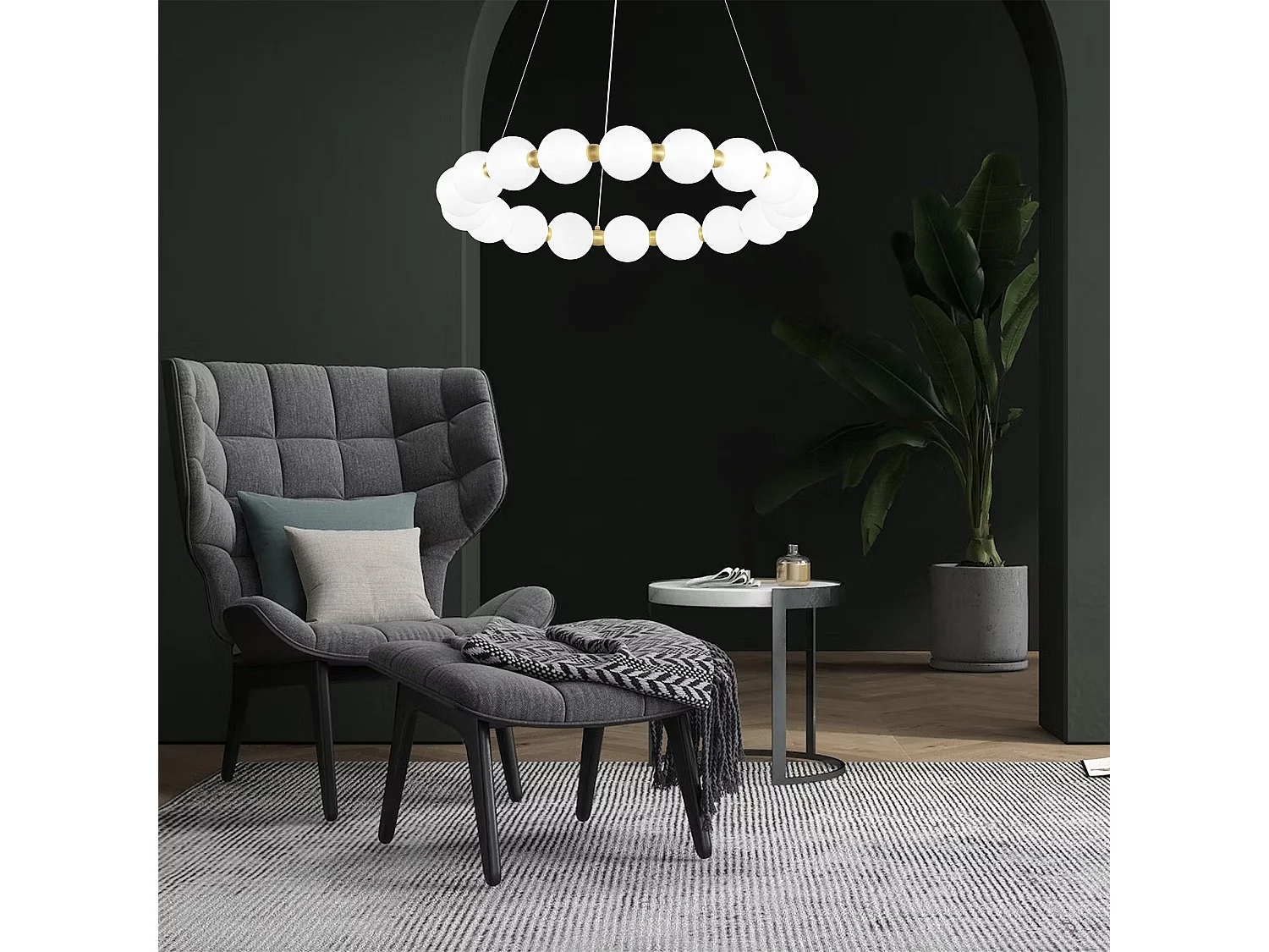 Lampe Suspendue Toolight Led G025-Cp Gold