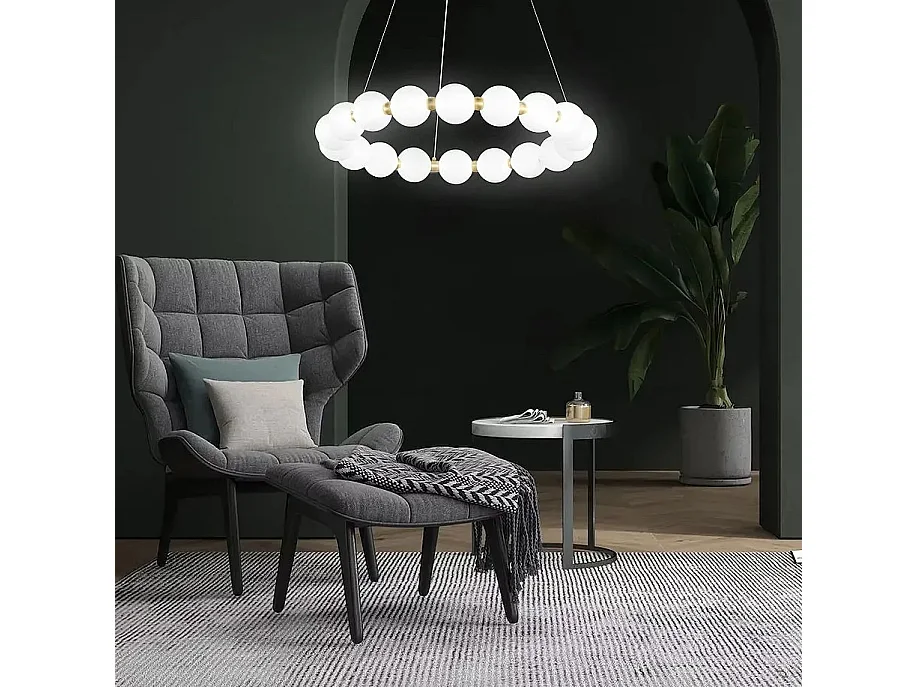 Hanglamp Toolight Led G025-Cp Goud 58X58X90Cm