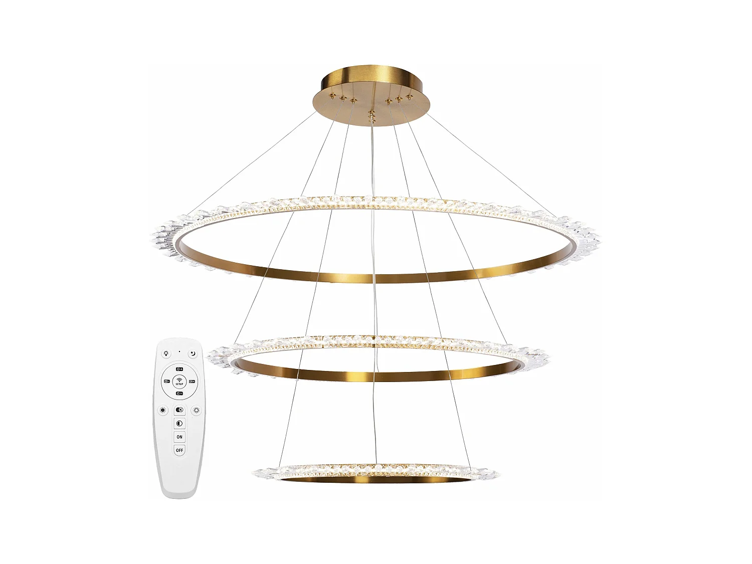 Hanglamp Toolight Led App1609-3C Gold