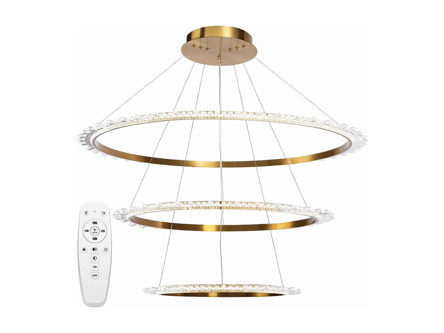 Hanglamp Toolight Led App1609-3C Gold
