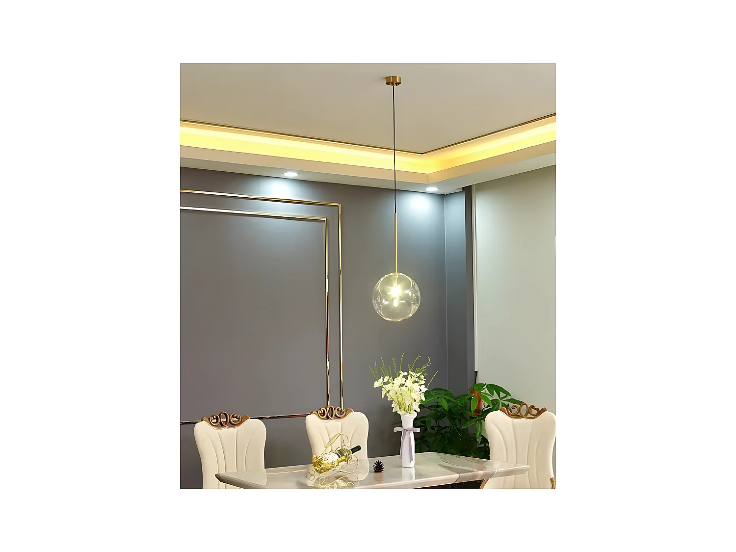 Hanglamp Toolight App1683-1Cp 20Cm Gold