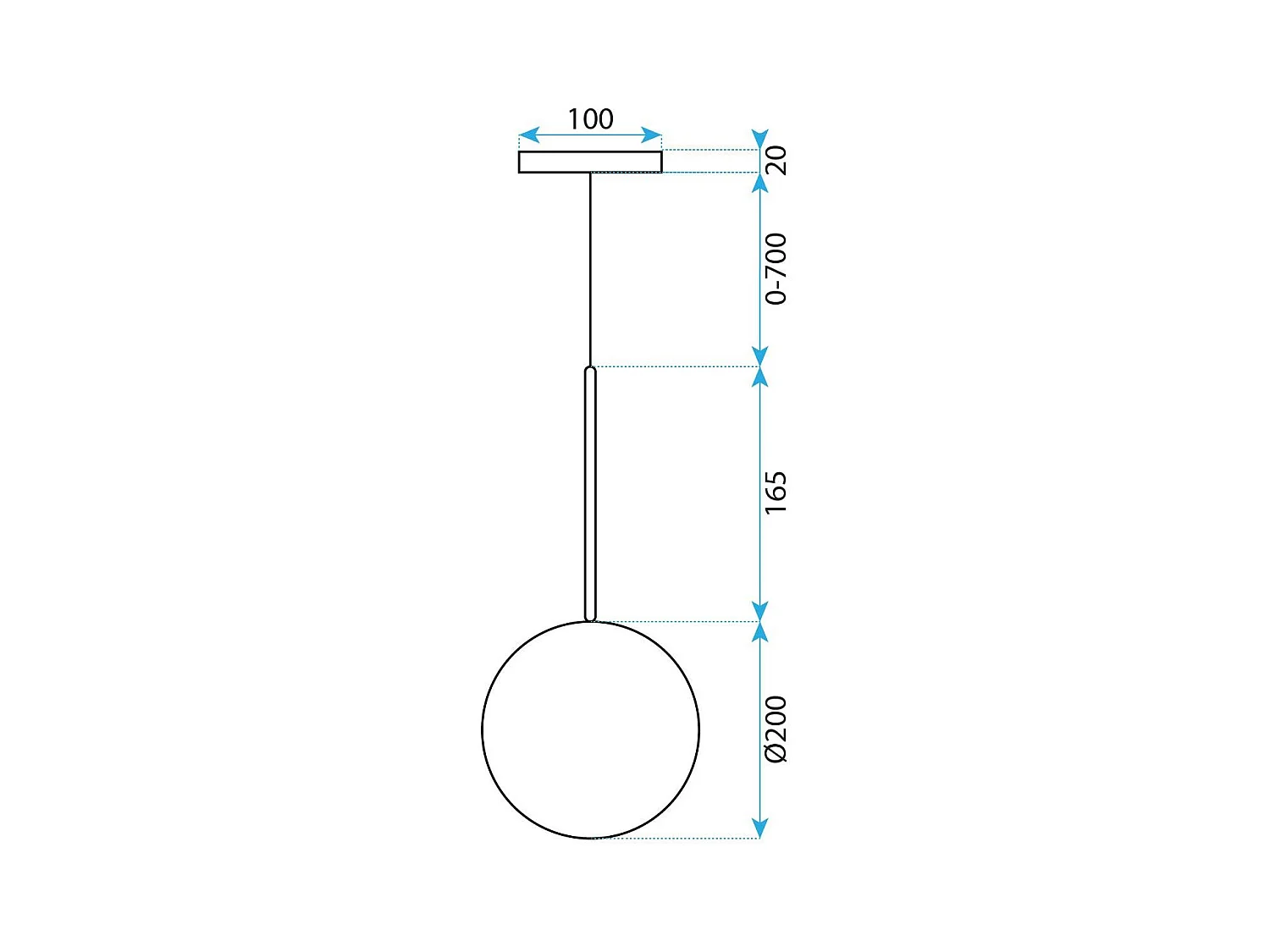 Hanglamp Toolight App1683-1Cp 20Cm Gold