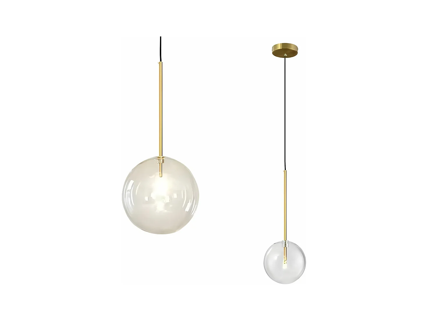 Lampe Suspendue Toolight App1683-1Cp 20Cm Gold
