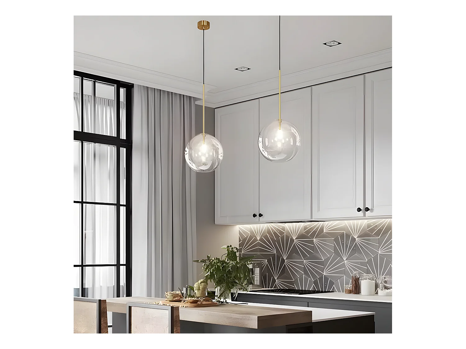 Lampe Suspendue Toolight App1683-1Cp 20Cm Gold