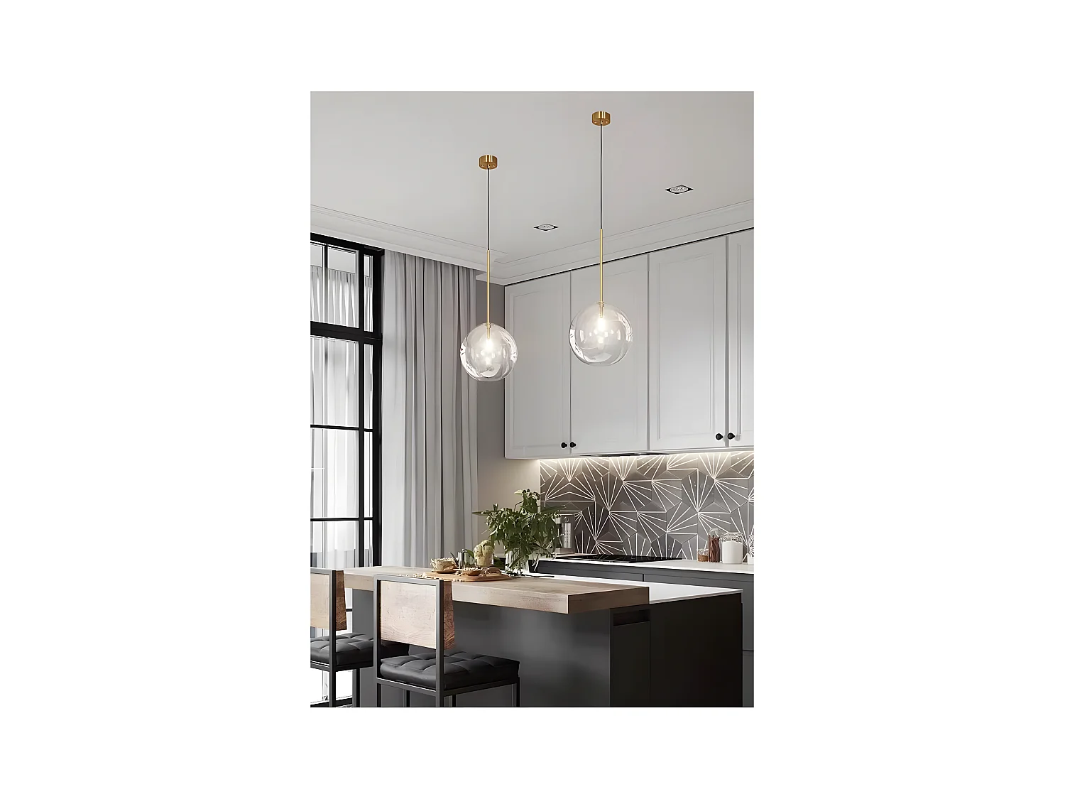 Lampe Suspendue Toolight App1683-1Cp 20Cm Gold