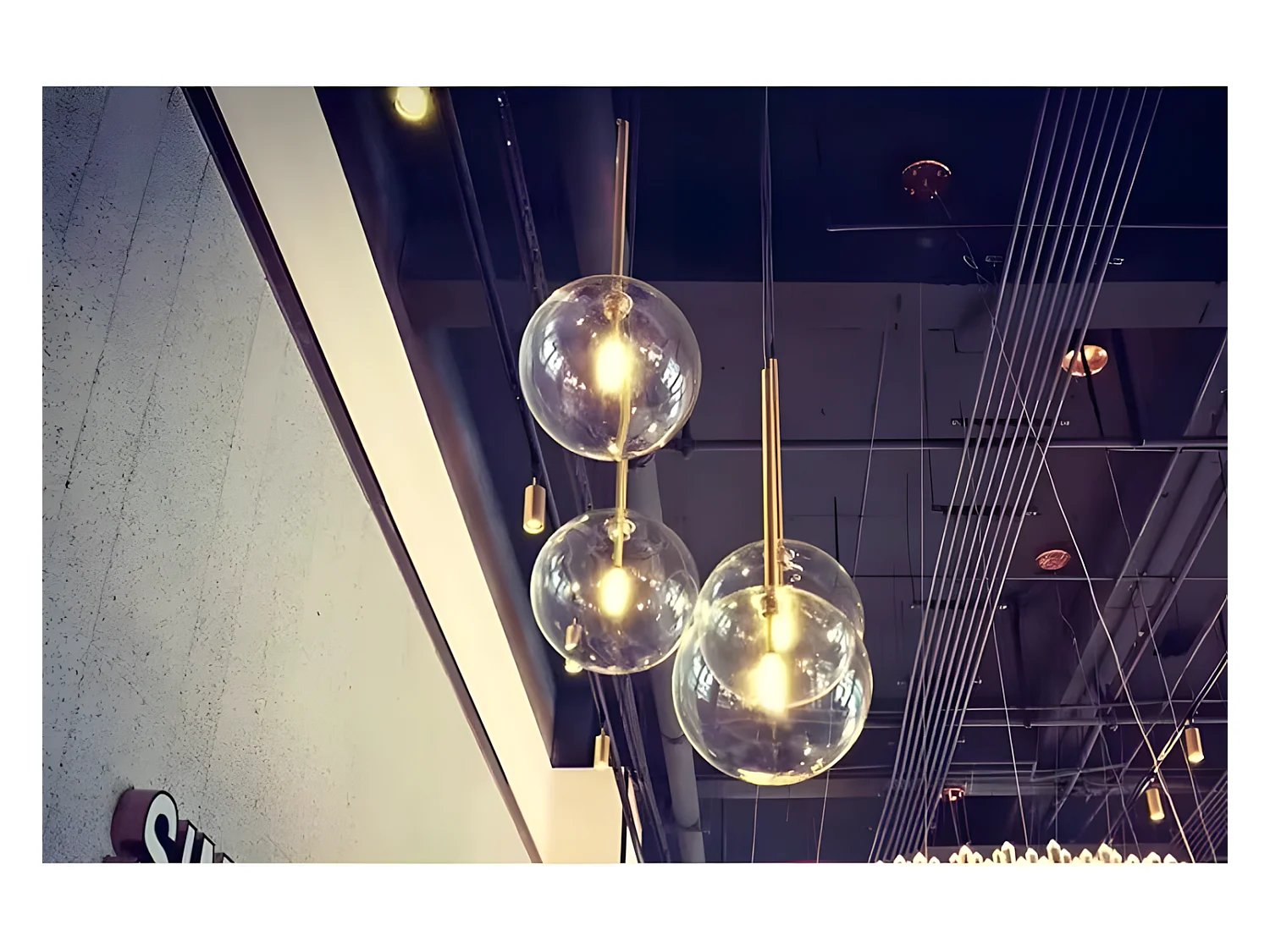 Lampe Suspendue Toolight App1683-1Cp 20Cm Gold