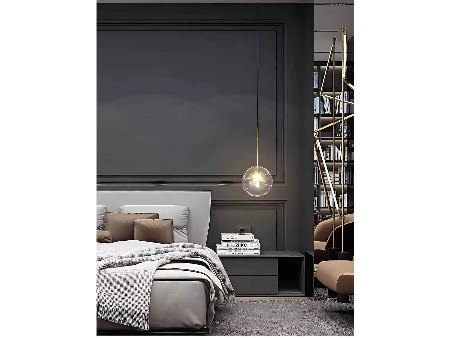 Hanglamp Toolight App1683-1Cp 20Cm Gold