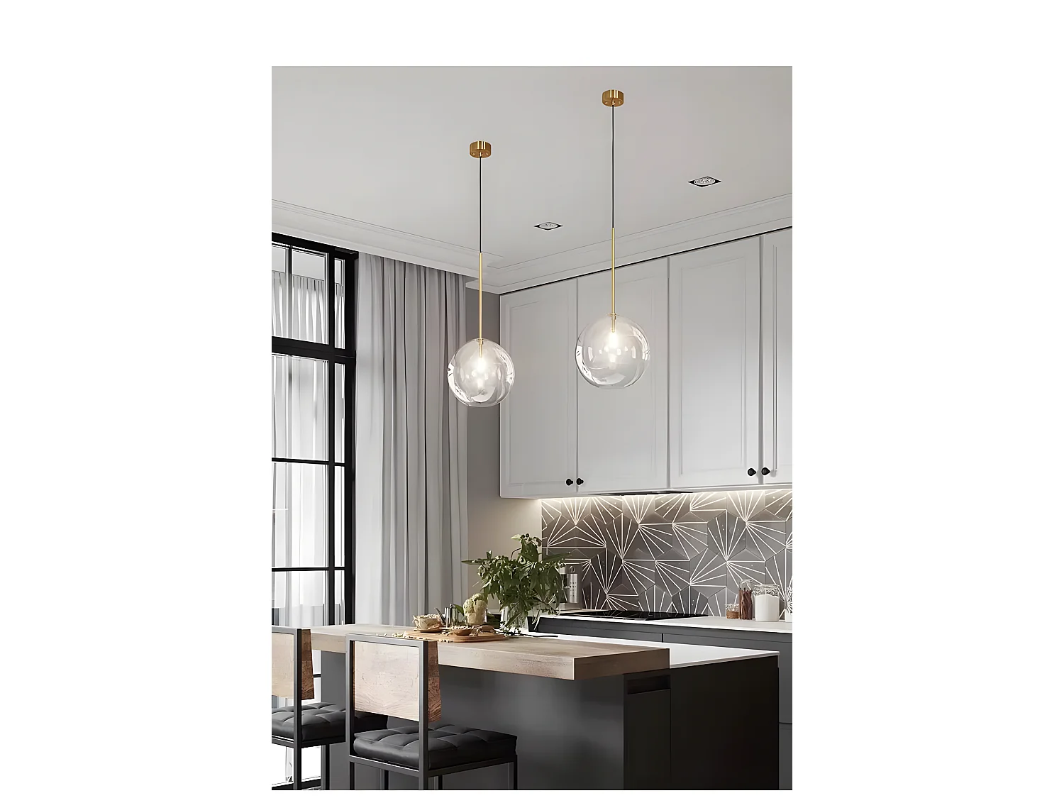 Lampe Suspendue Toolight App1683-1Cp 20Cm Gold