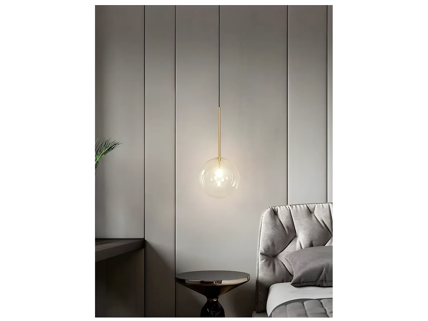 Lampe Suspendue Toolight App1683-1Cp 20Cm Gold