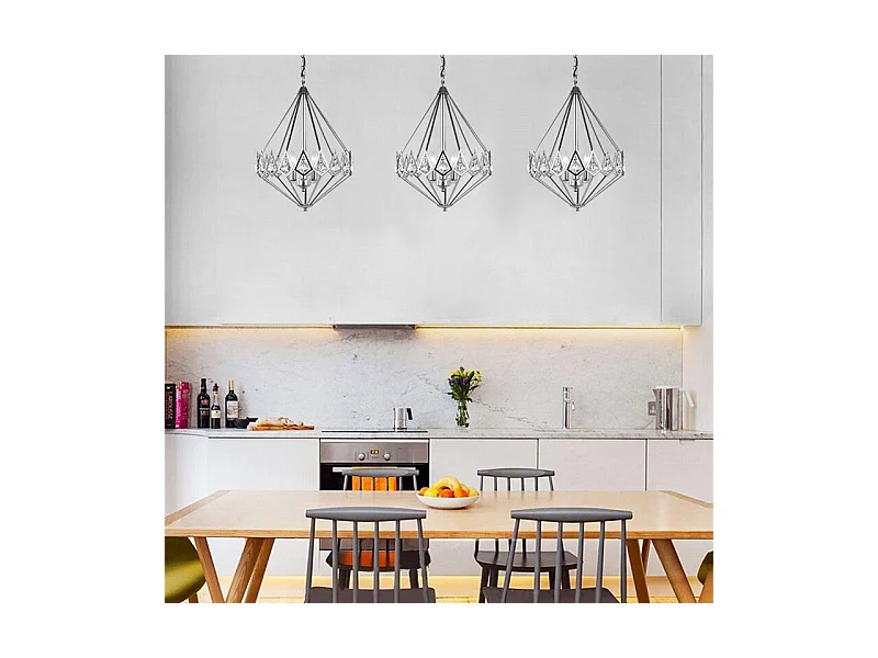 Lampe Suspendue Toolight App767-3Cp Grey