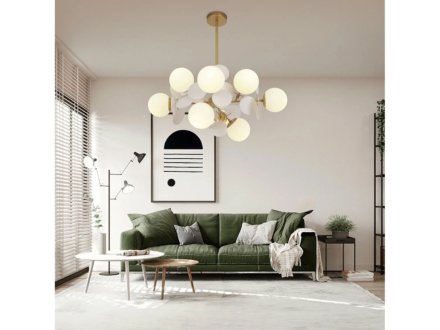 Hängelampe Toolight App1565-12 Gold