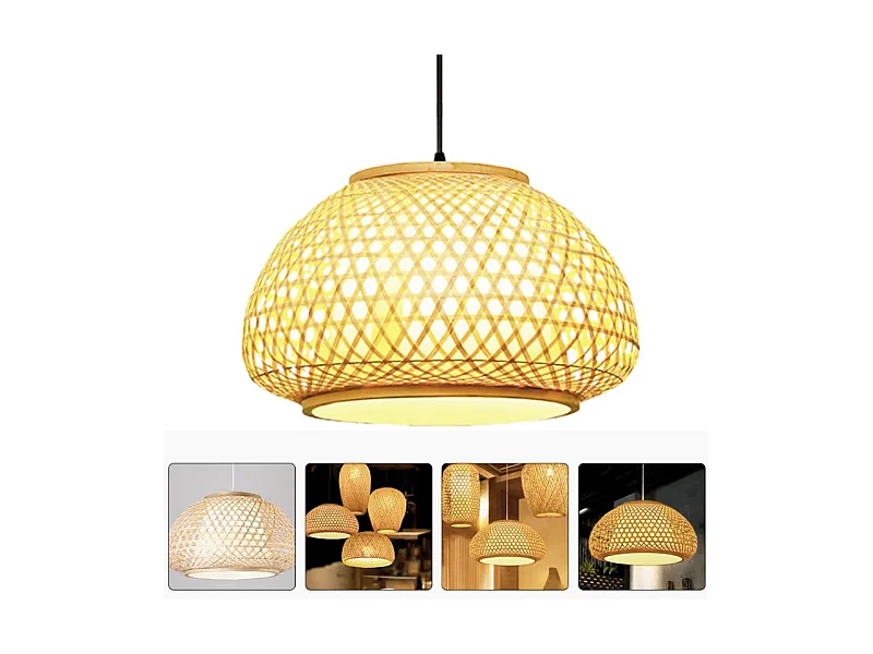 Lampe Suspendue Toolight App1649-1Cp Boho 48Cm Beige