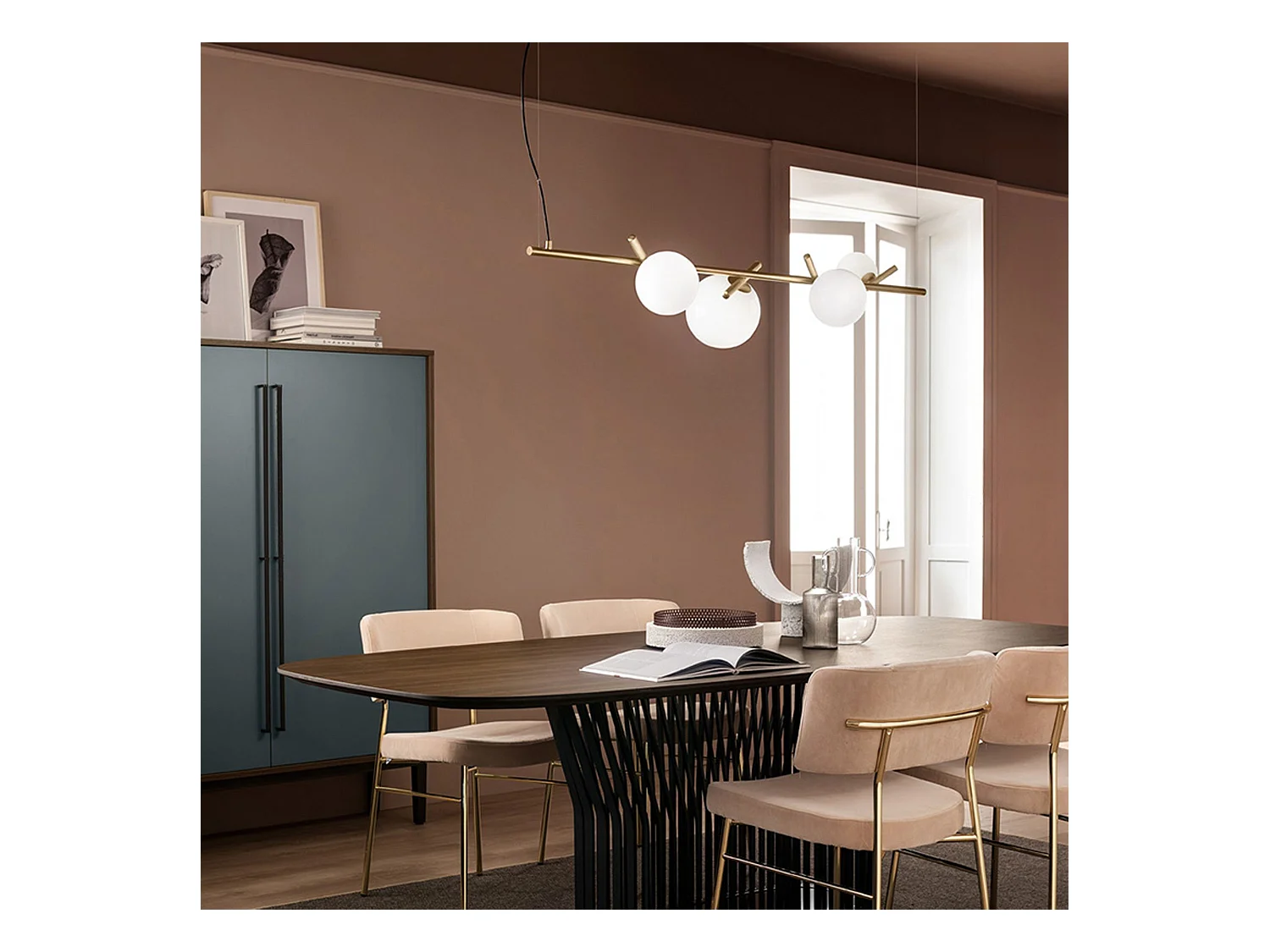 Hängelampe Toolight App1665-4Cp Gold