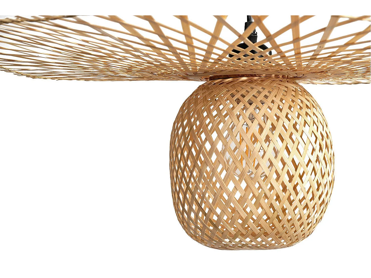 Lampe Suspendue Toolight App881-1Cp Natural Black