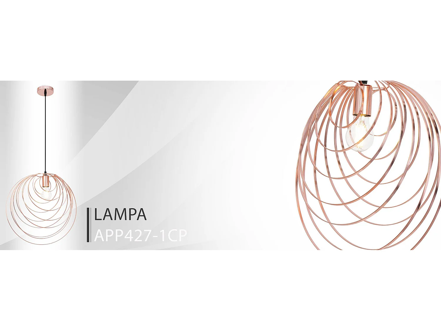 Hanglamp Toolight App427-1Cp Rose Gold