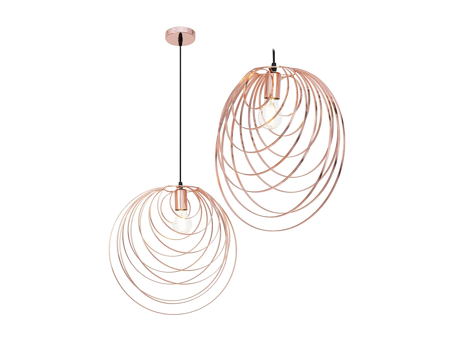 Lampe Suspendue Toolight App427-1Cp Rose Gold