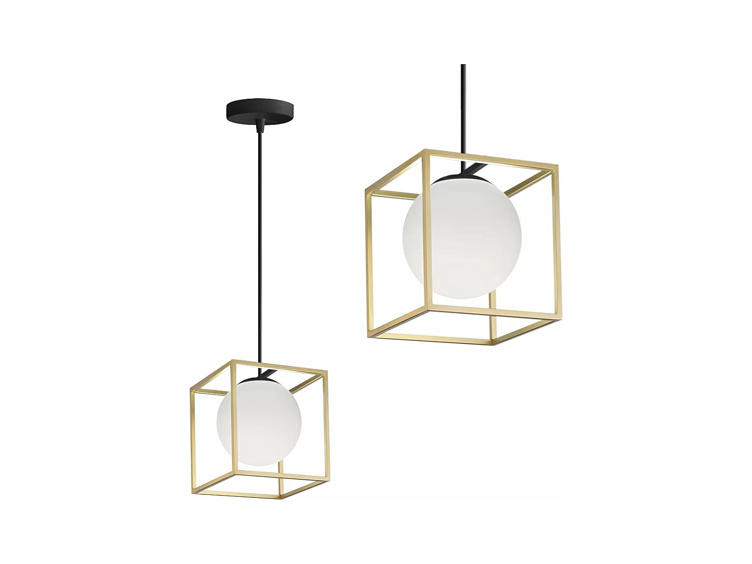 Lampe Suspendue Toolight App1165-1Cp Gold White