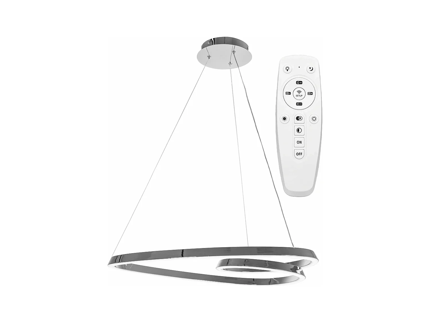 Lampe Suspendue Toolight Led App798-Cp Loop Chrome