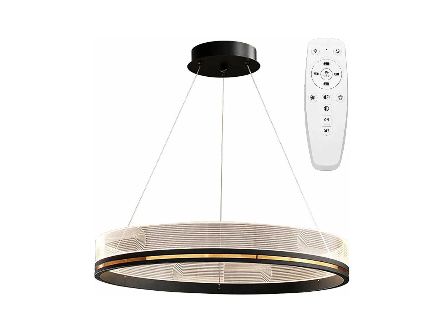 Lampe Suspendue Toolight App1192-Cp 60Cm Black