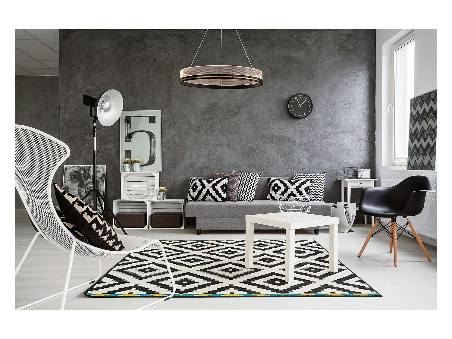 Lampe Suspendue Toolight App1192-Cp 60Cm Black