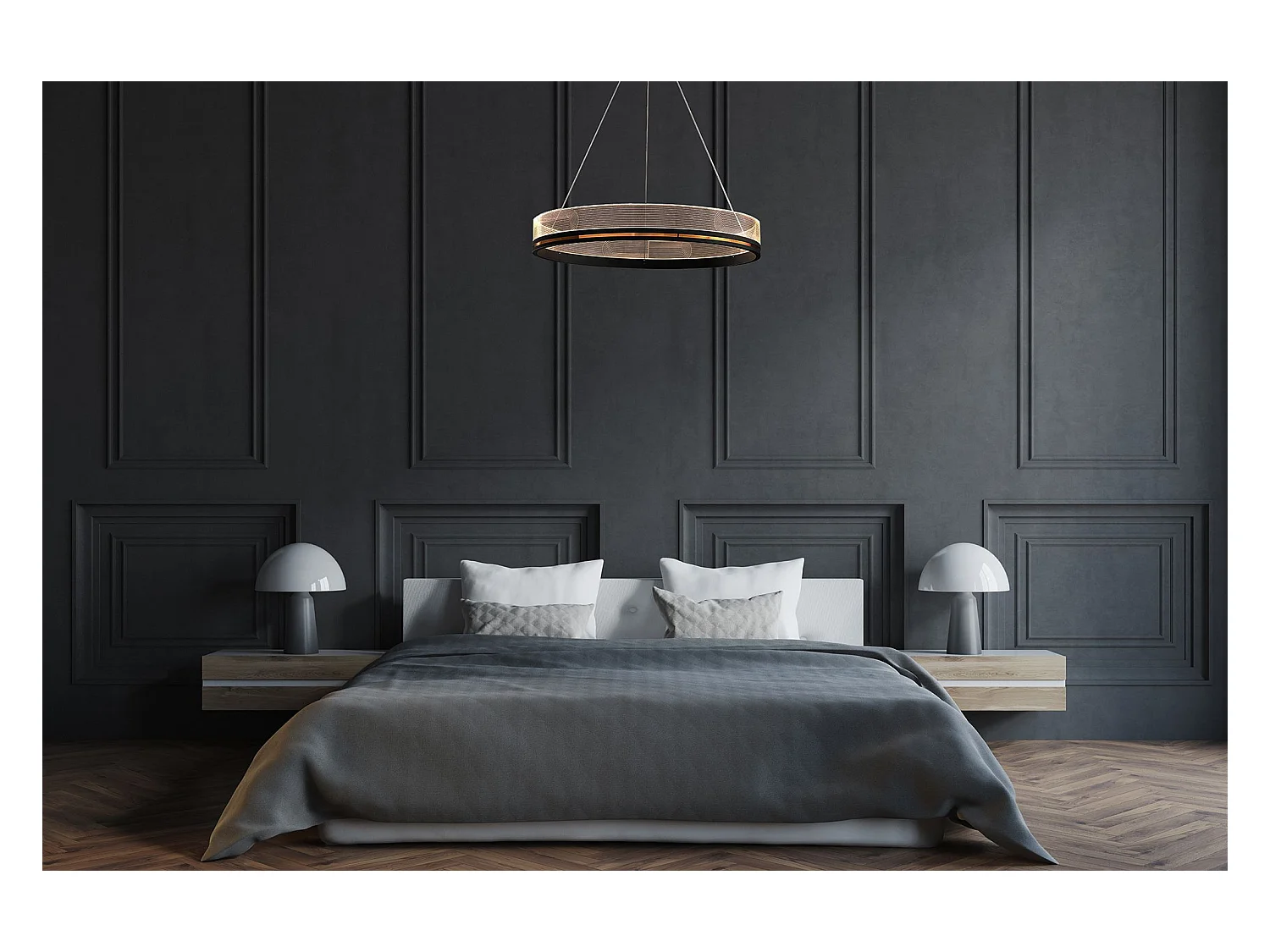 Lampe Suspendue Toolight App1192-Cp 60Cm Black