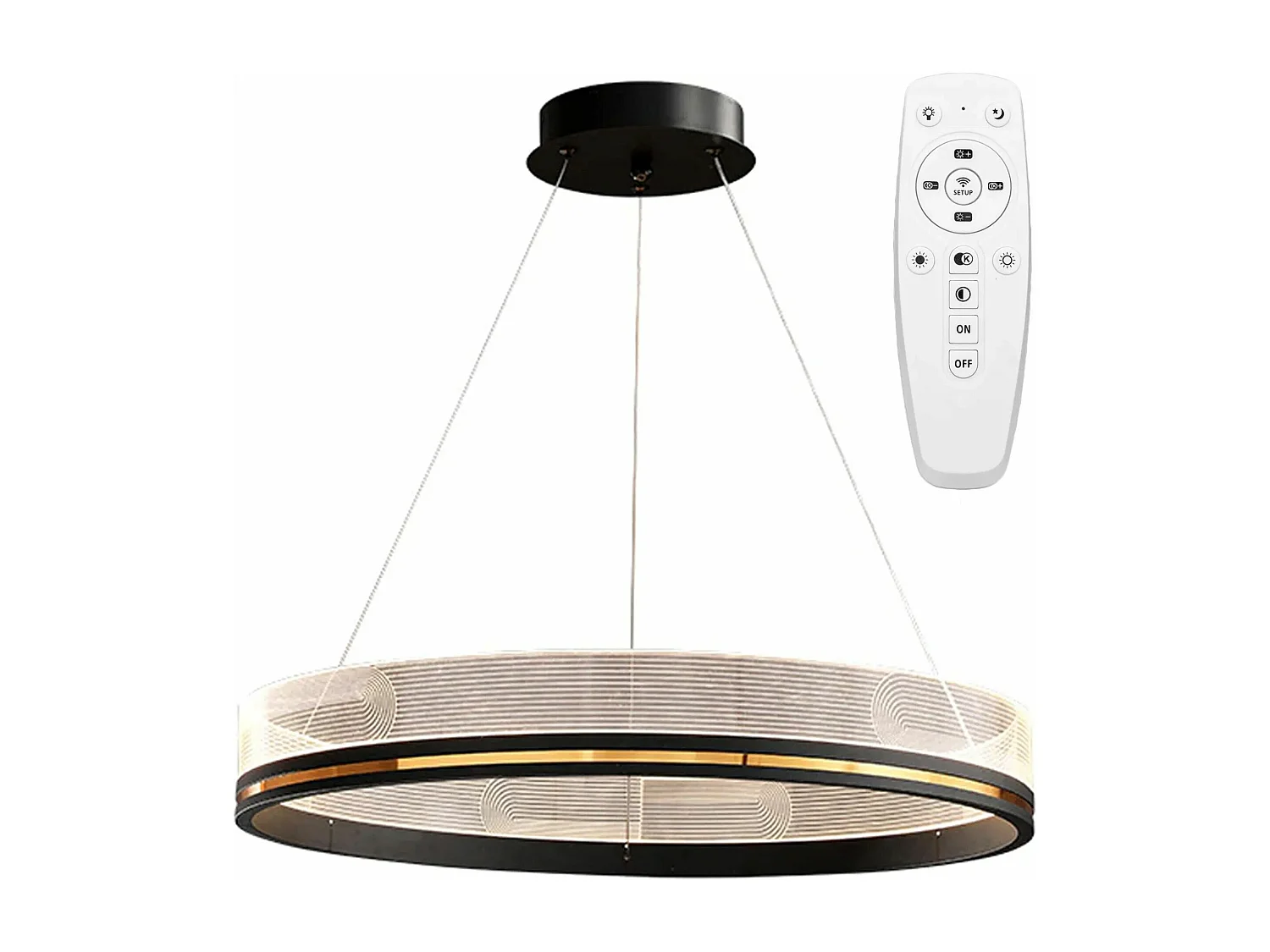 Hängelampe Toolight App1192-Cp 60Cm Black