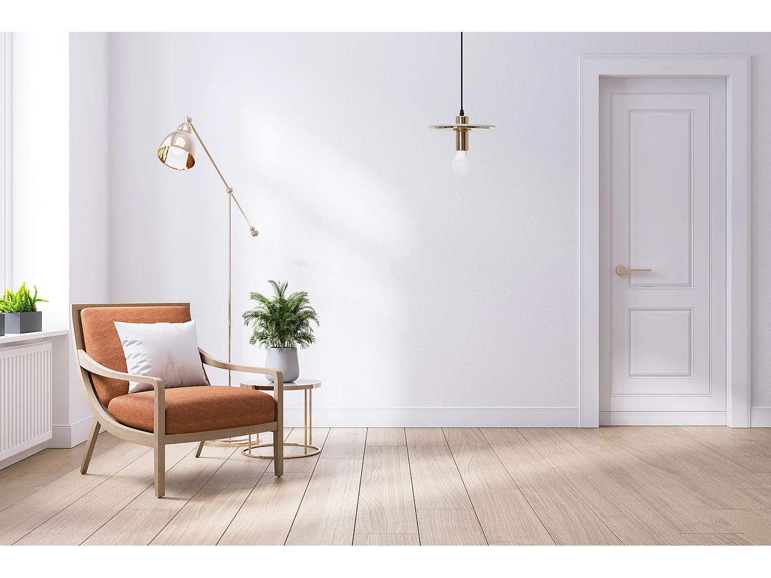 Toolight APP1213-1CP hængelampe guld 22,5X22,5X11CM