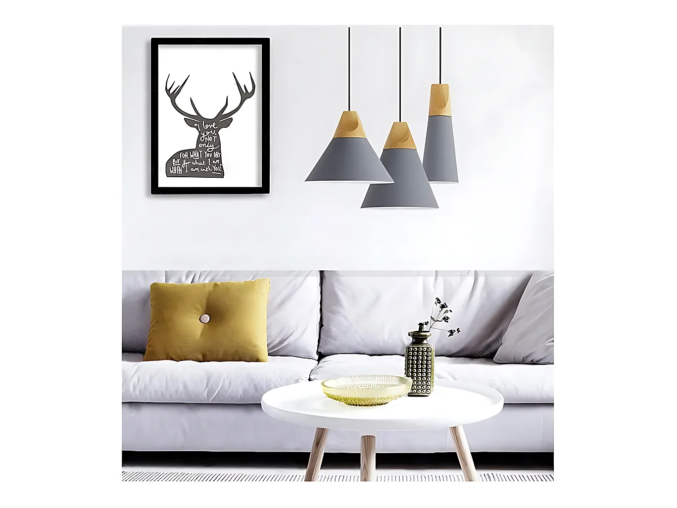 Lampe Suspendue Toolight App055-1Cp Scandi A White