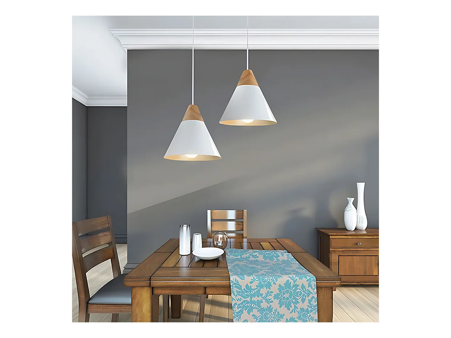 Lampe Suspendue Toolight App055-1Cp Scandi A White