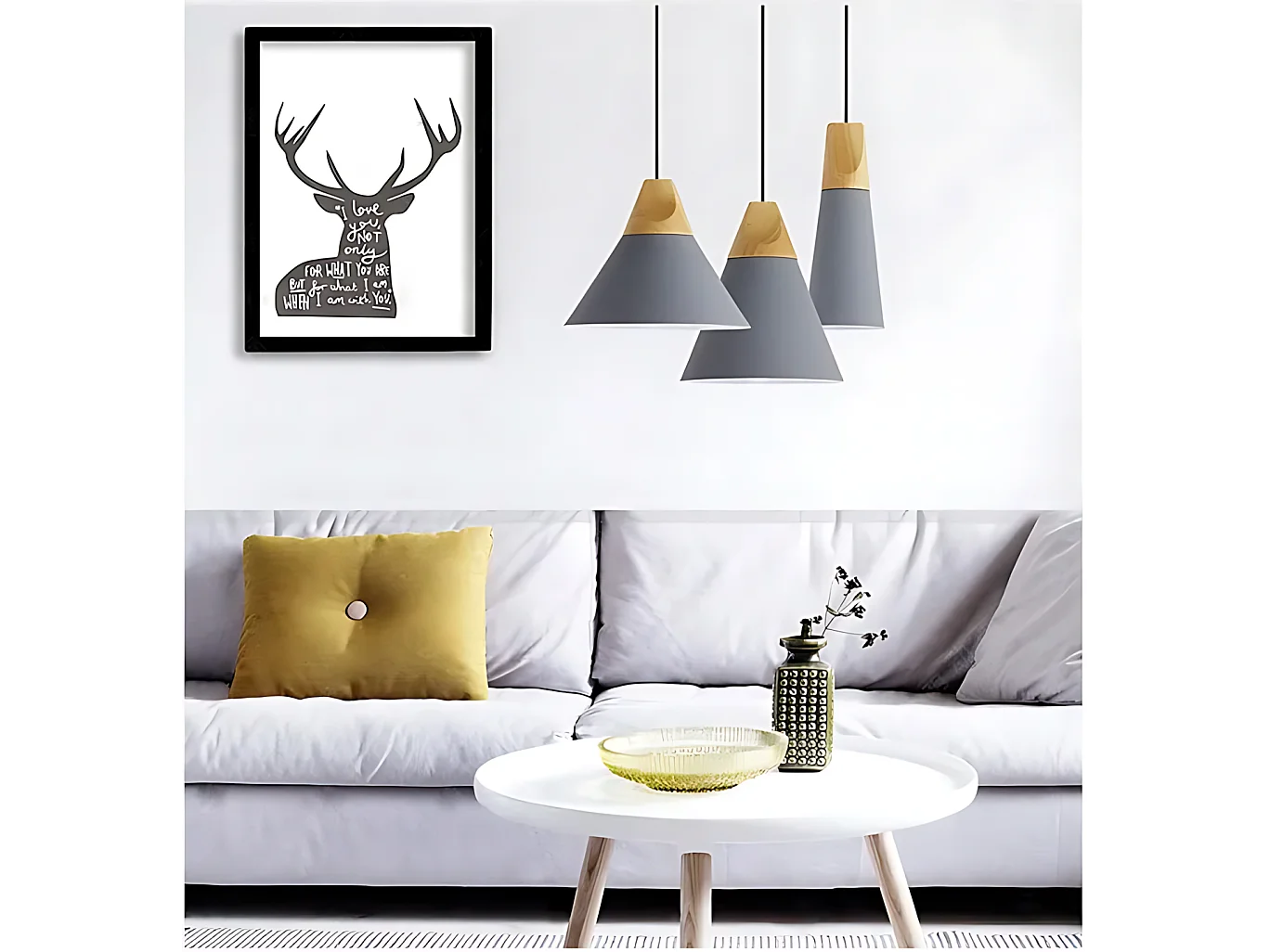 Lampe Suspendue Toolight App055-1Cp Scandi A White