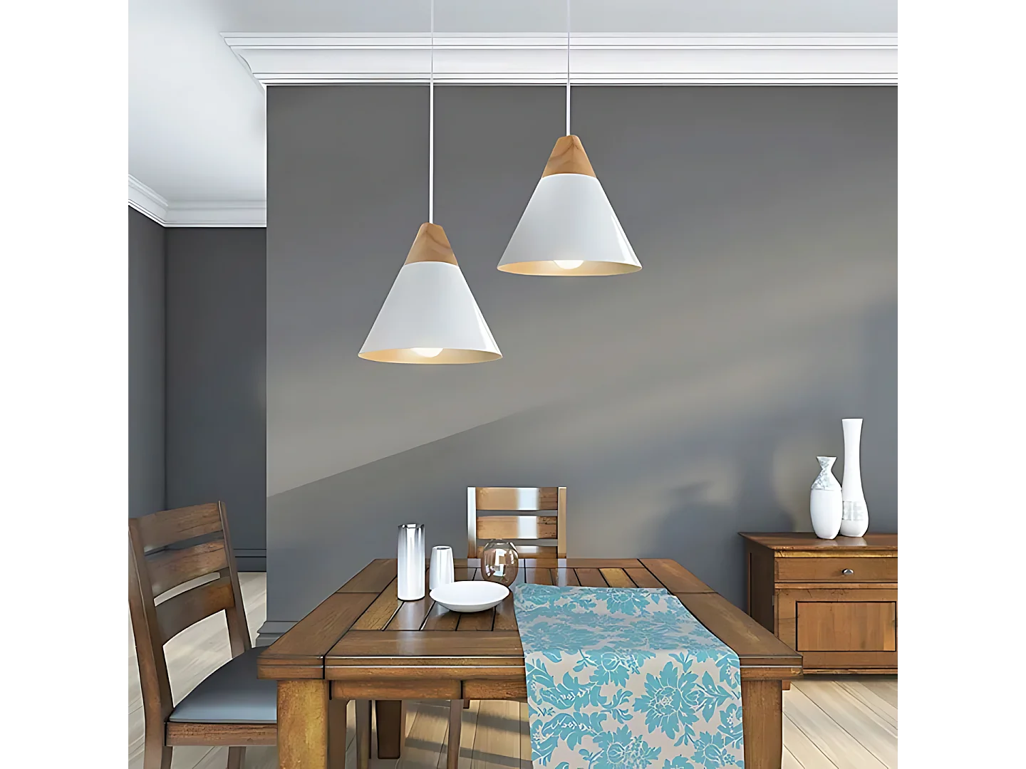 Lampe Suspendue Toolight App055-1Cp Scandi A White