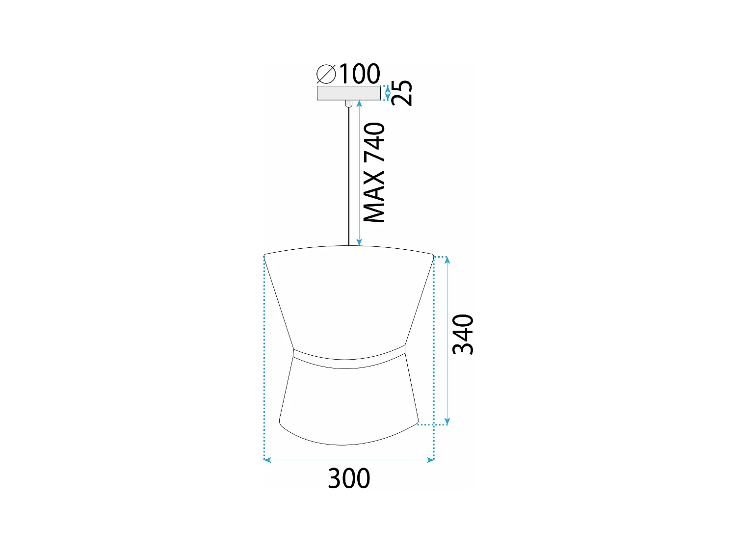Lampe Suspendue Toolight App1504-1Cp White