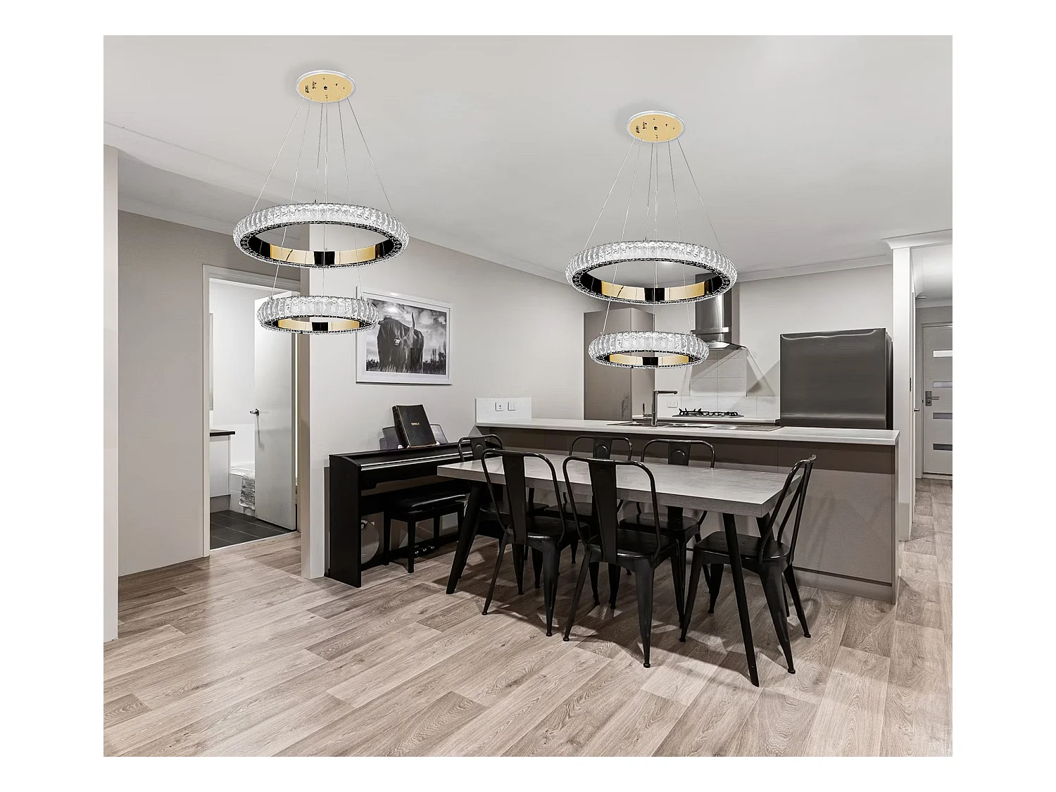 Lampe Suspendue Toolight G043-2Cp Gold