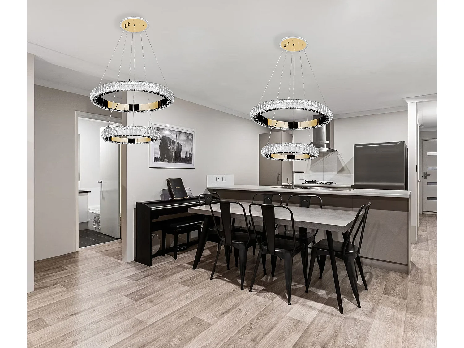 Candeeiro Suspenso Toolight G043-2Cp Gold