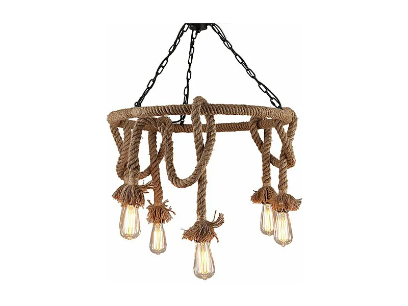 Hanglamp Toolight App677-5Cp Boho Brown