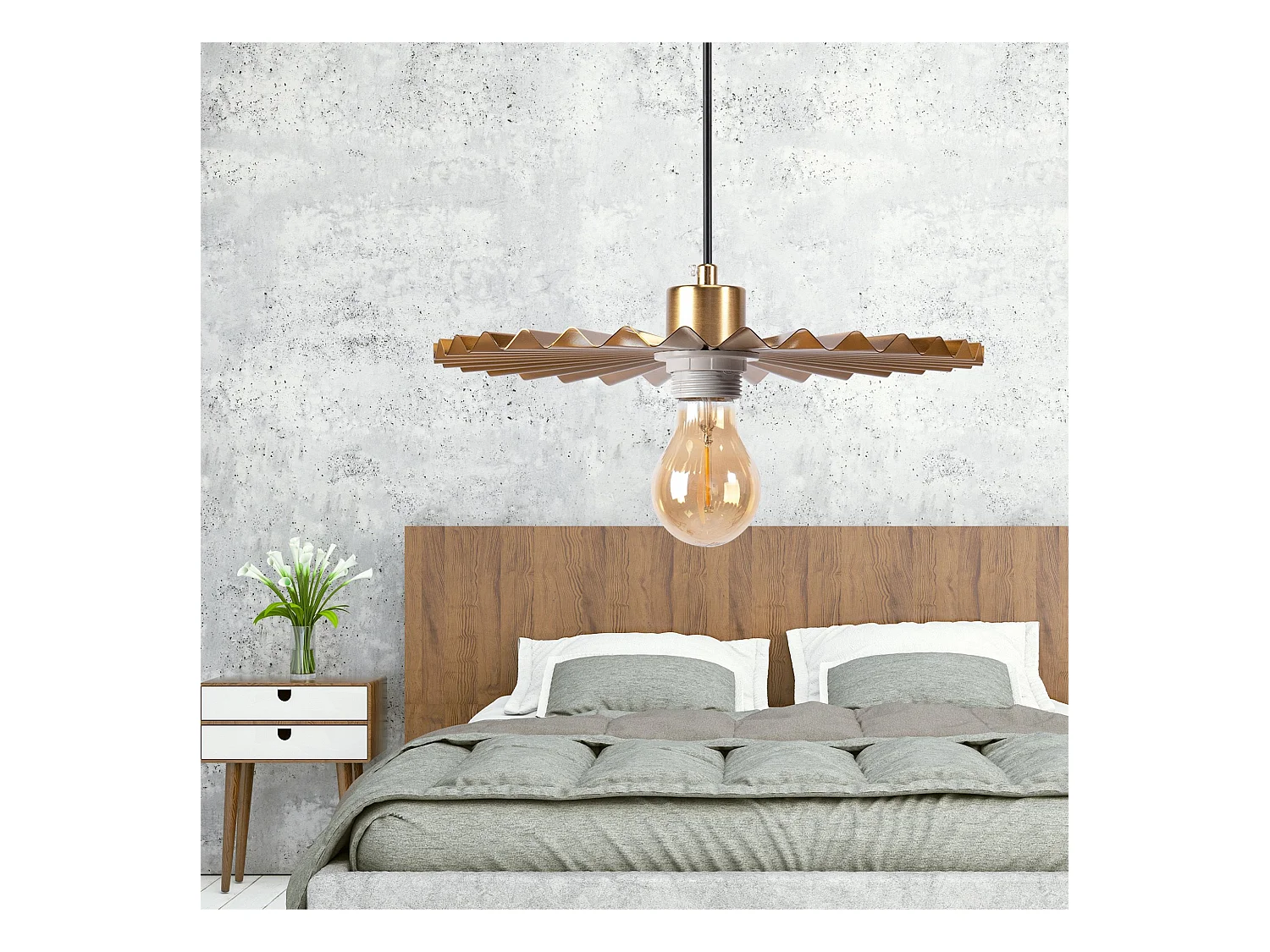 Lampe Suspendue Toolight App1354 30Cm Brush Gold