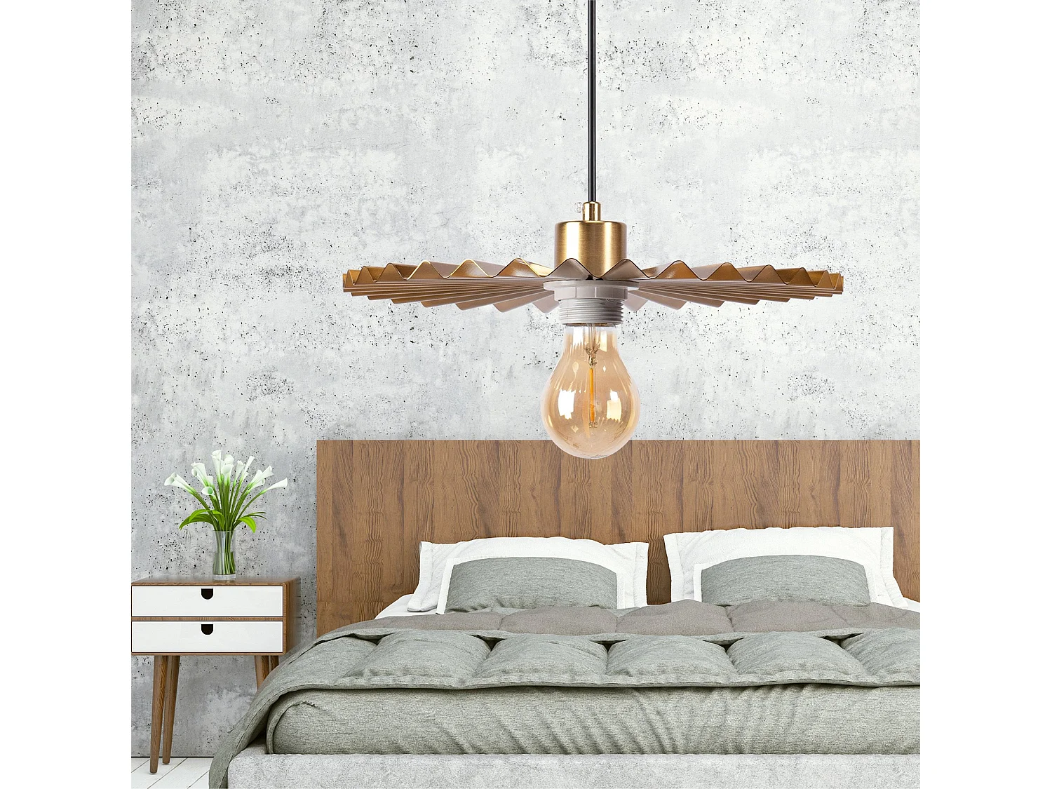 Lampe Suspendue Toolight App1354 30Cm Brush Gold