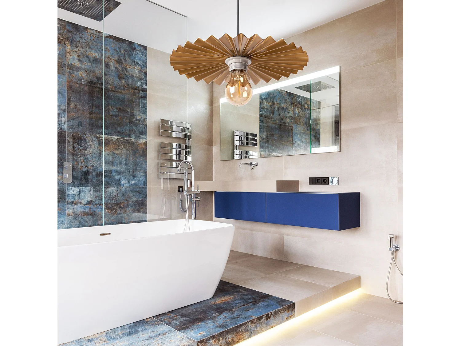 Lampe Suspendue Toolight App1354 30Cm Brush Gold