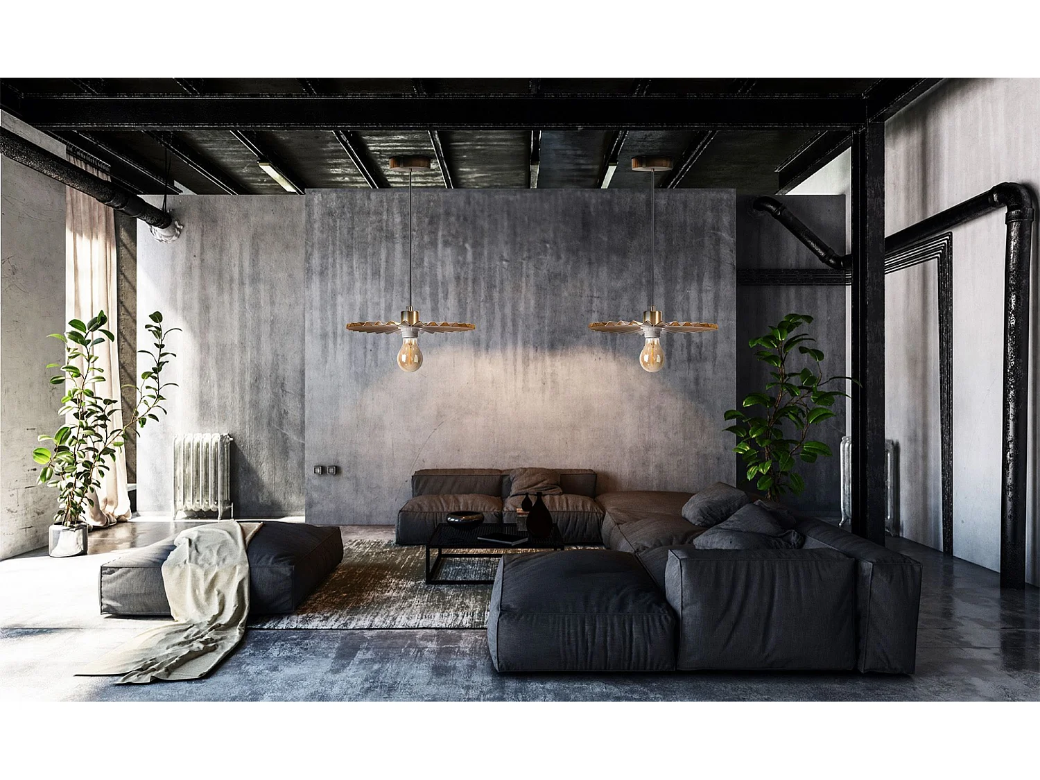 Lampe Suspendue Toolight App1354 30Cm Brush Gold