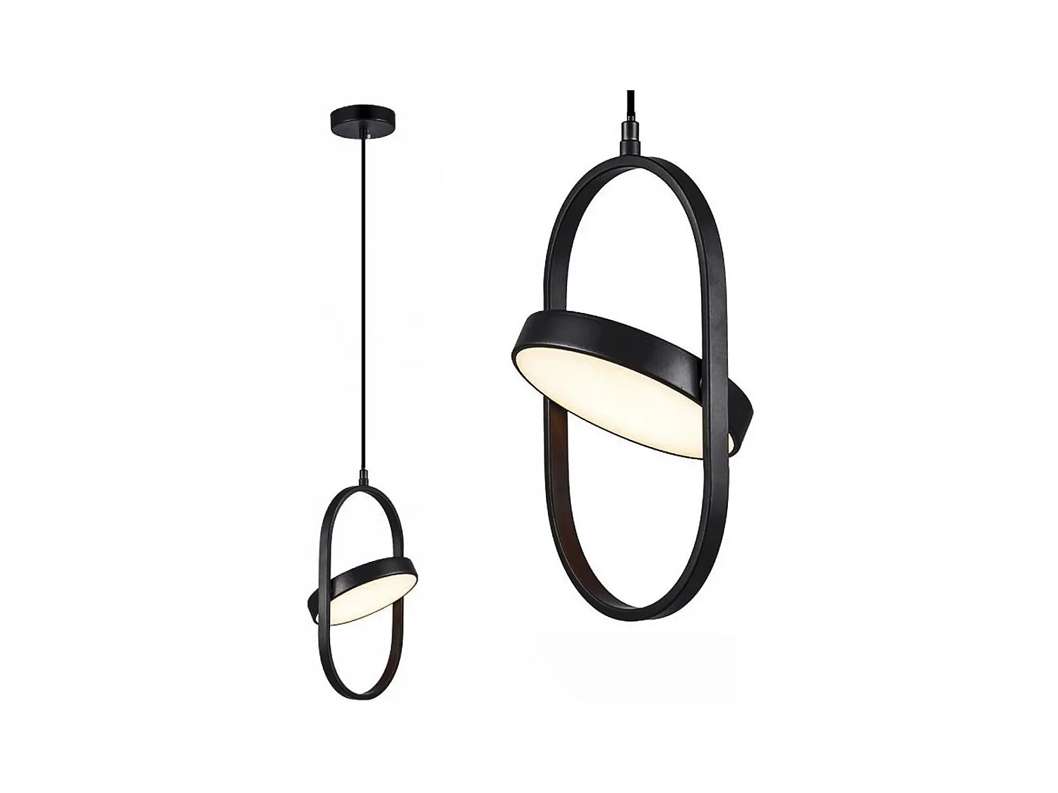 Lampe Suspendue Toolight Ledapp1554-Cp Black