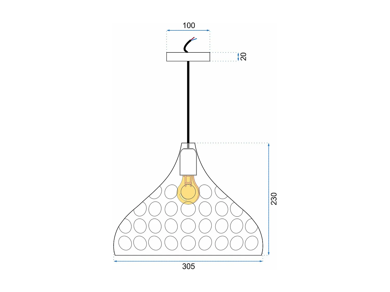 Lampe Suspendue Toolight App272-1Cp Grey