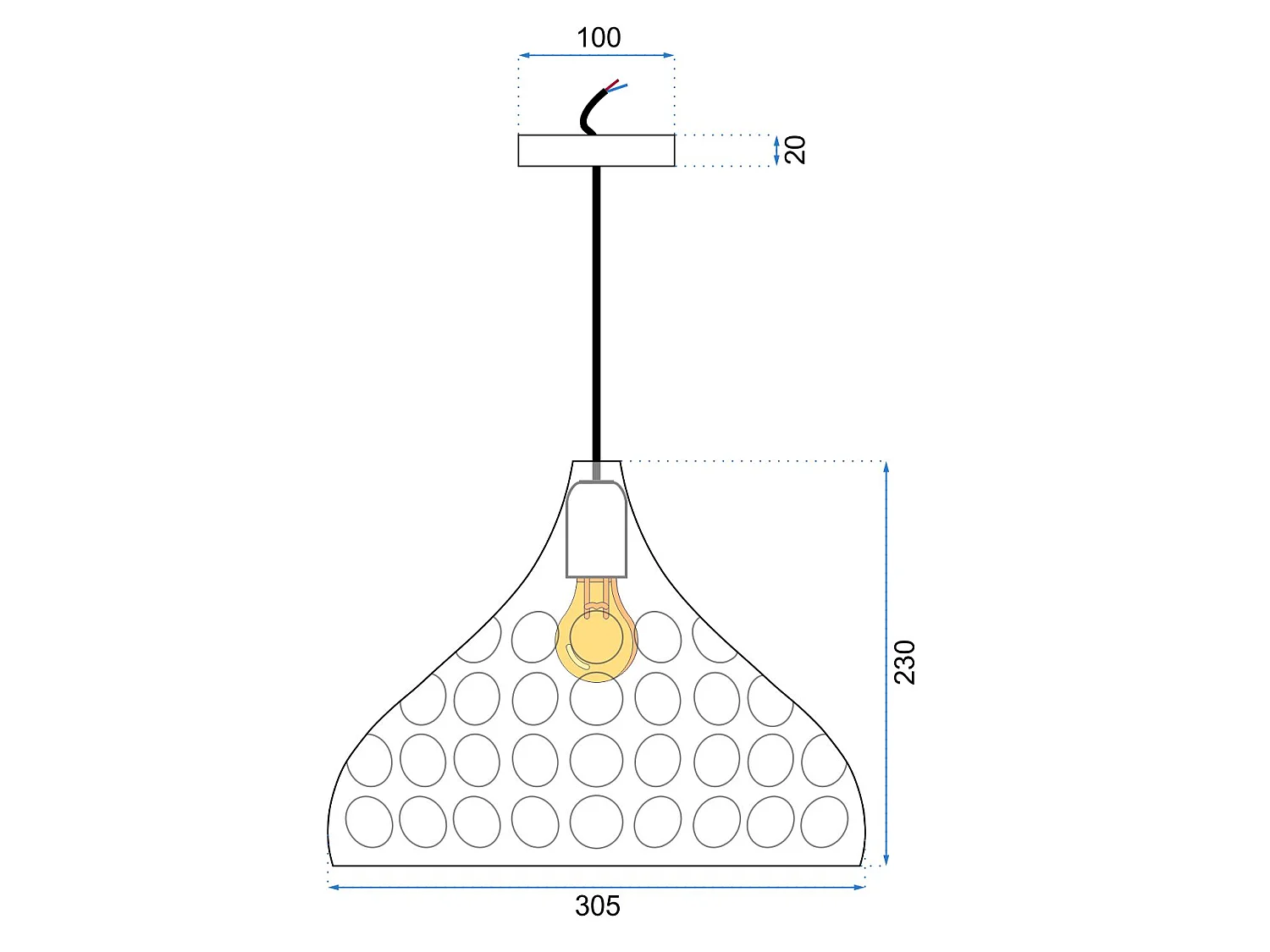 Lampe Suspendue Toolight App272-1Cp Grey